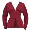 Tops | Andrea Iyamah Gia Corset Blazer-Plum