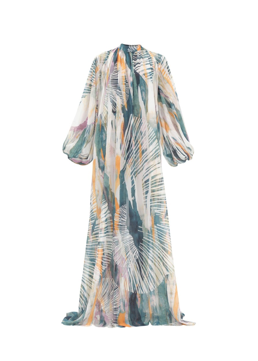 Resortwear | Andrea Iyamah Sade Cover-Up Abstract Bark Dress