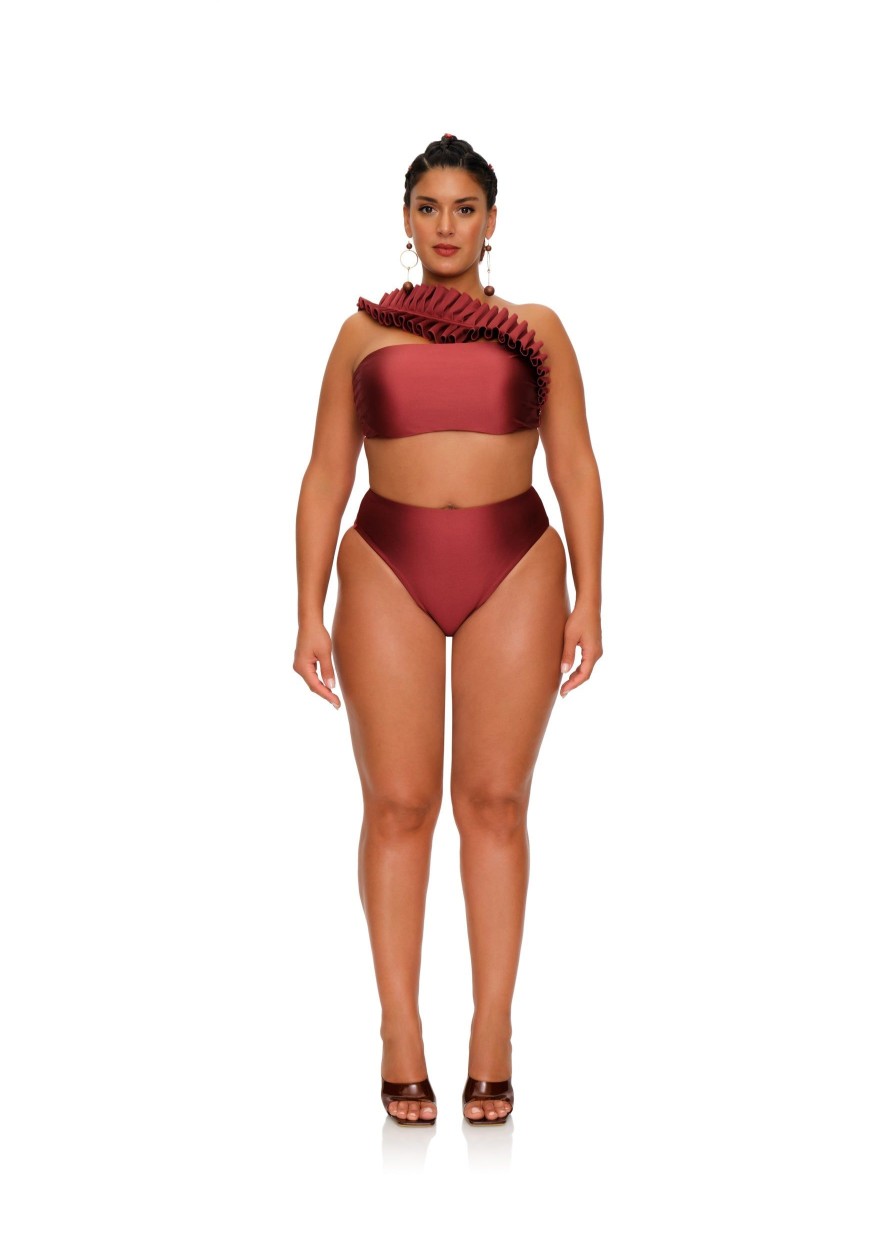 Resortwear | Andrea Iyamah Liva Bikini-Wine