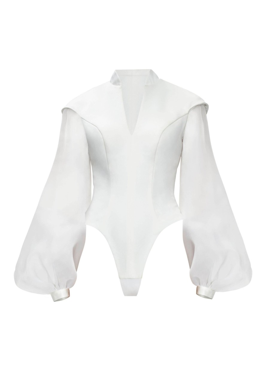 Tops | Andrea Iyamah Odon Bubble Sleeve Leotard