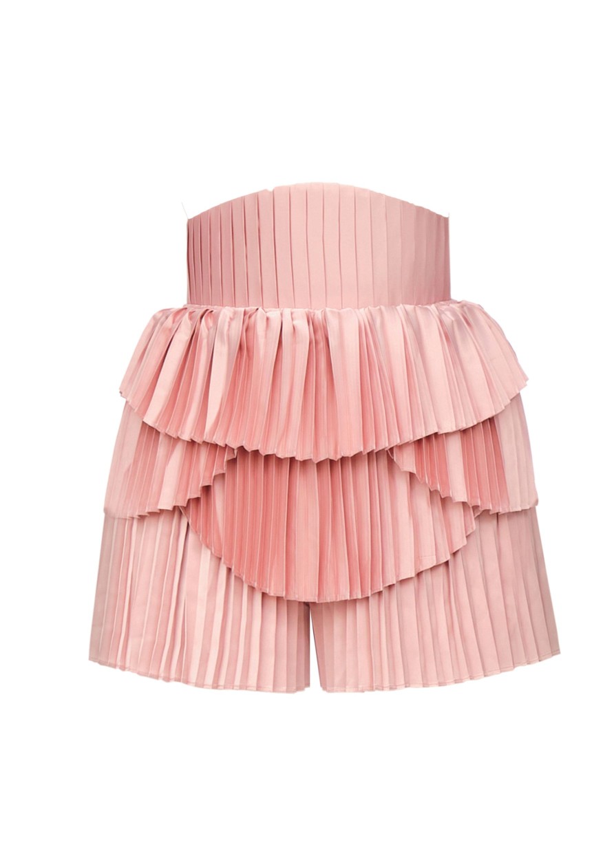 Shorts | Andrea Iyamah Hibi Shorts-Pearl Pink