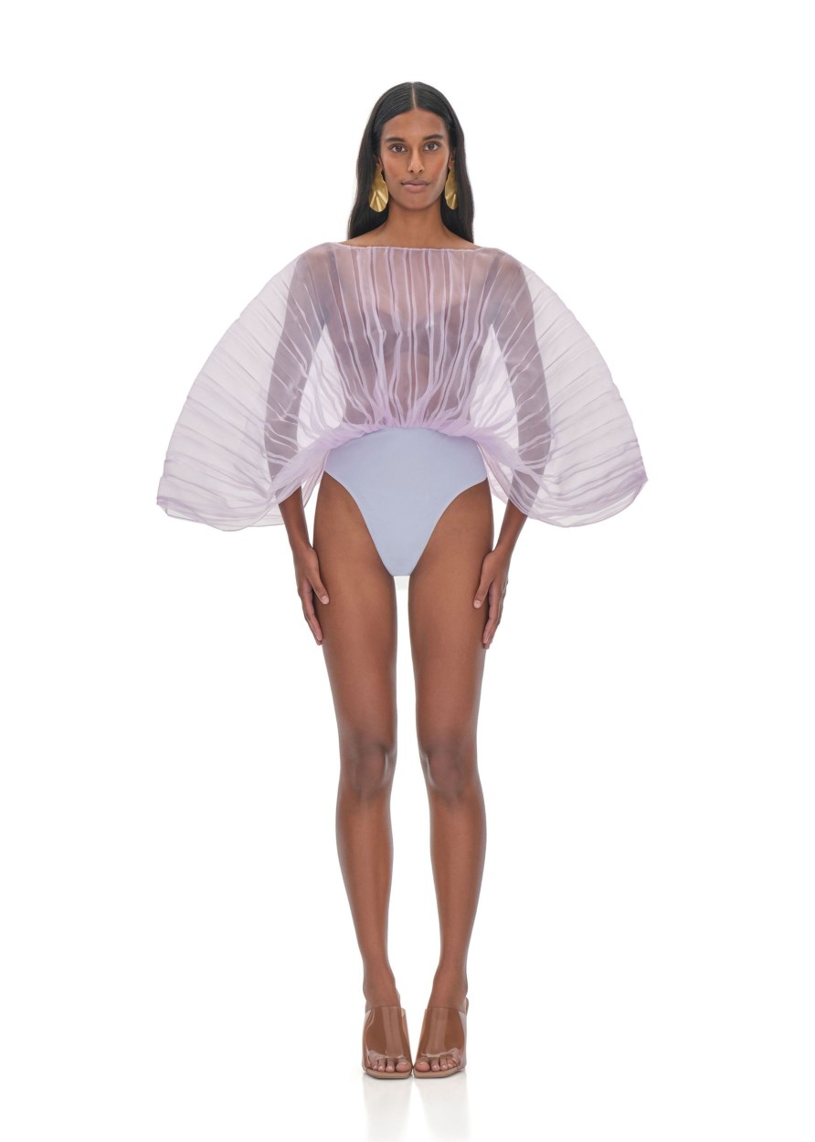 Tops | Andrea Iyamah Sombra Bodysuit-Lilac