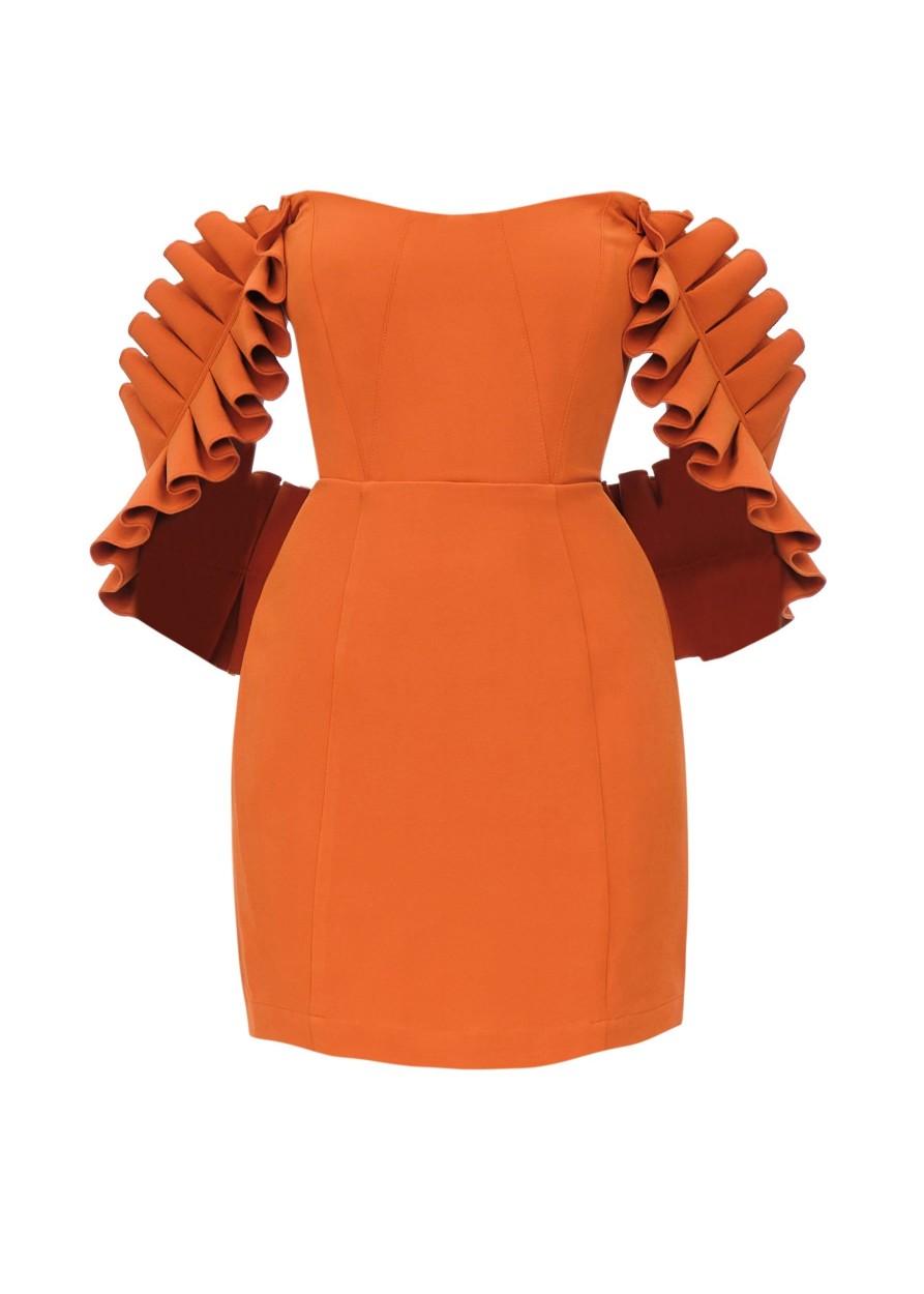 Dresses | Andrea Iyamah Azo Dress-Tangerine