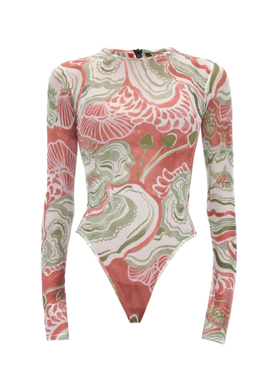 Tops | Andrea Iyamah Elle Abstract Mushroom Bodysuit