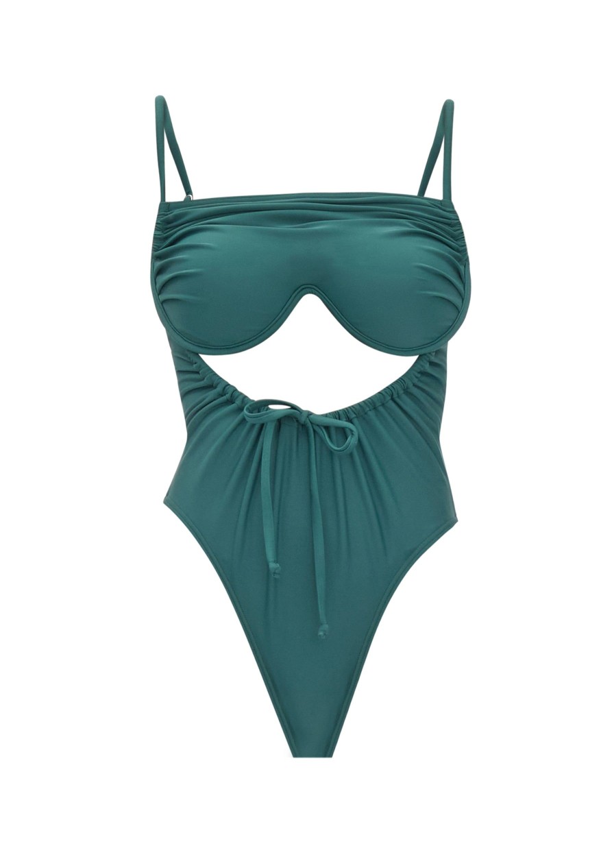 Swimwear | Andrea Iyamah Tiaca Forest Green One Piece Swimsuit