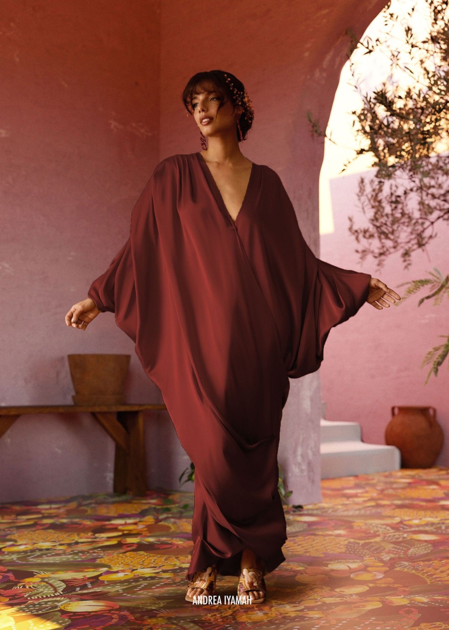 Dresses | Andrea Iyamah Tibara Kaftan Dress-Cinnamon