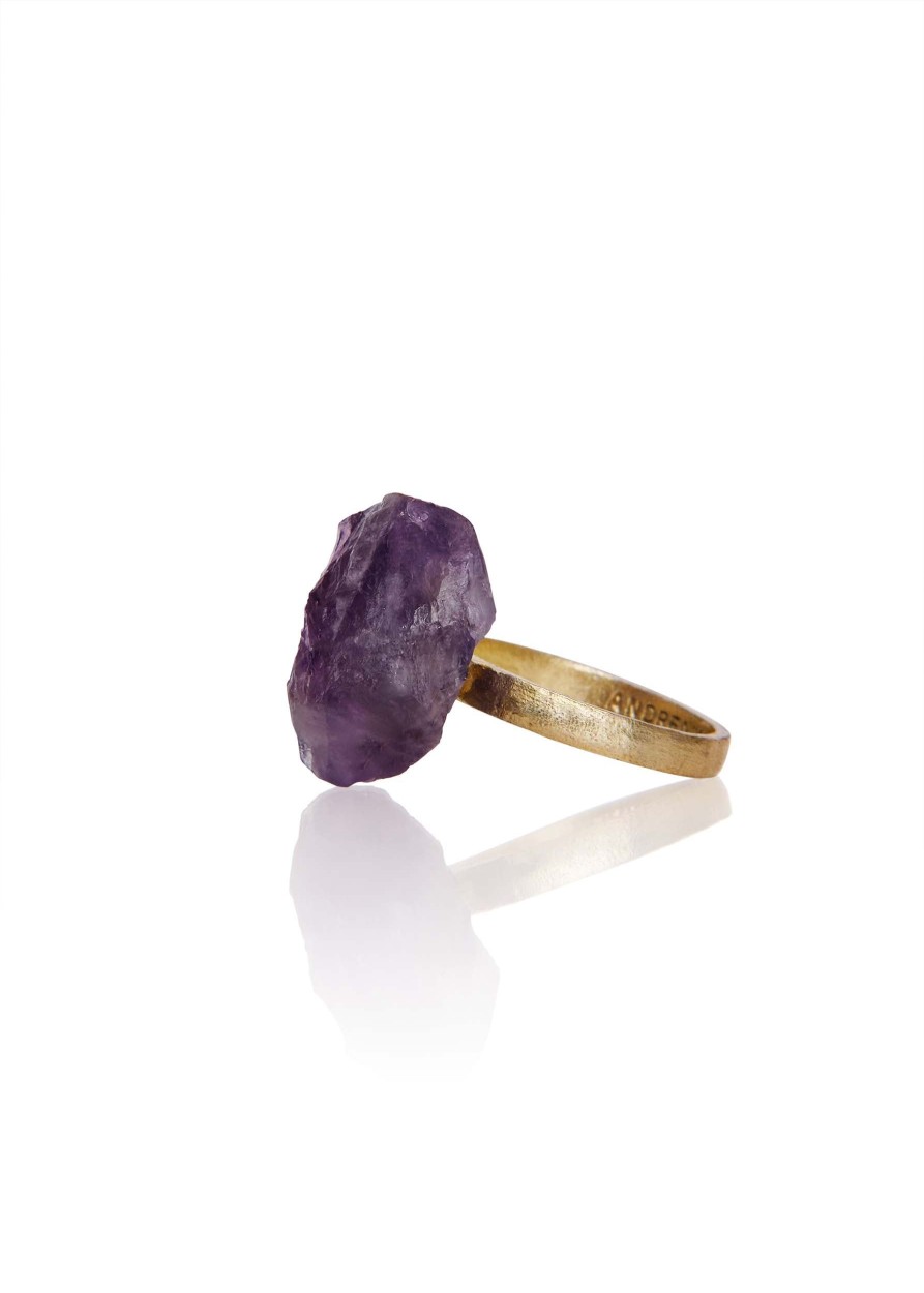 Accessories | Andrea Iyamah Karr Amethyst Gemstone Ring