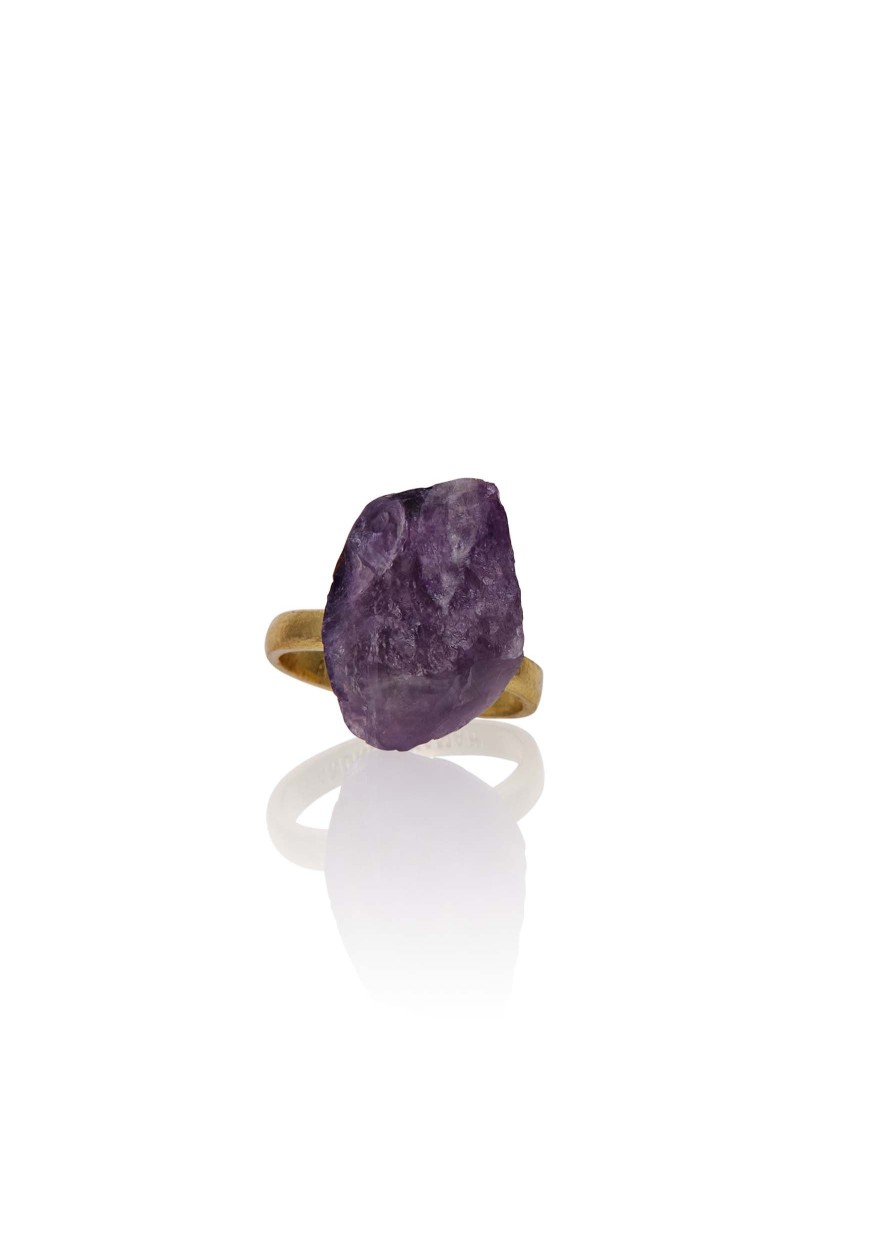 Accessories | Andrea Iyamah Karr Amethyst Gemstone Ring