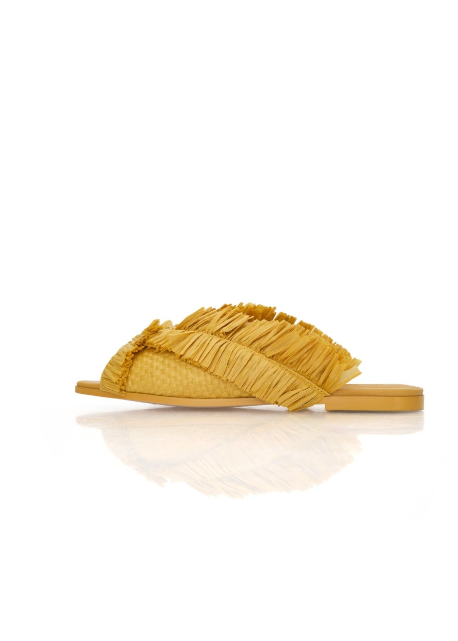 Accessories | Andrea Iyamah Pola Slippers-Mustard