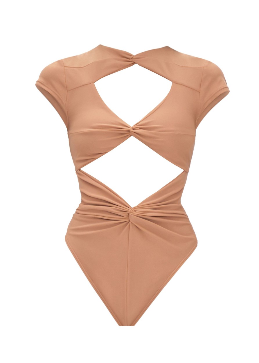 Swimwear | Andrea Iyamah Aluna Nude One Piece Swimsuit