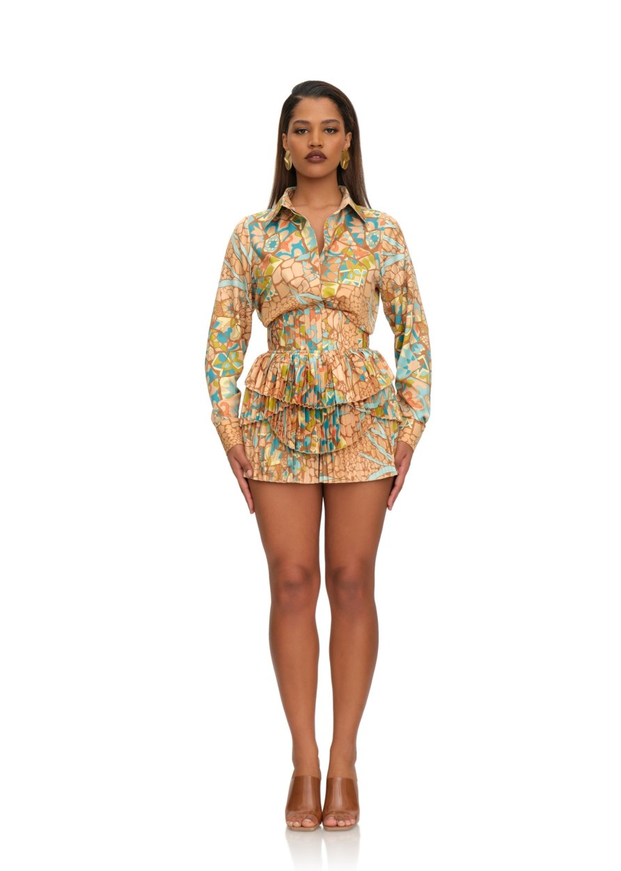 Tops | Andrea Iyamah Vana Shirt-Ilia Ii Print