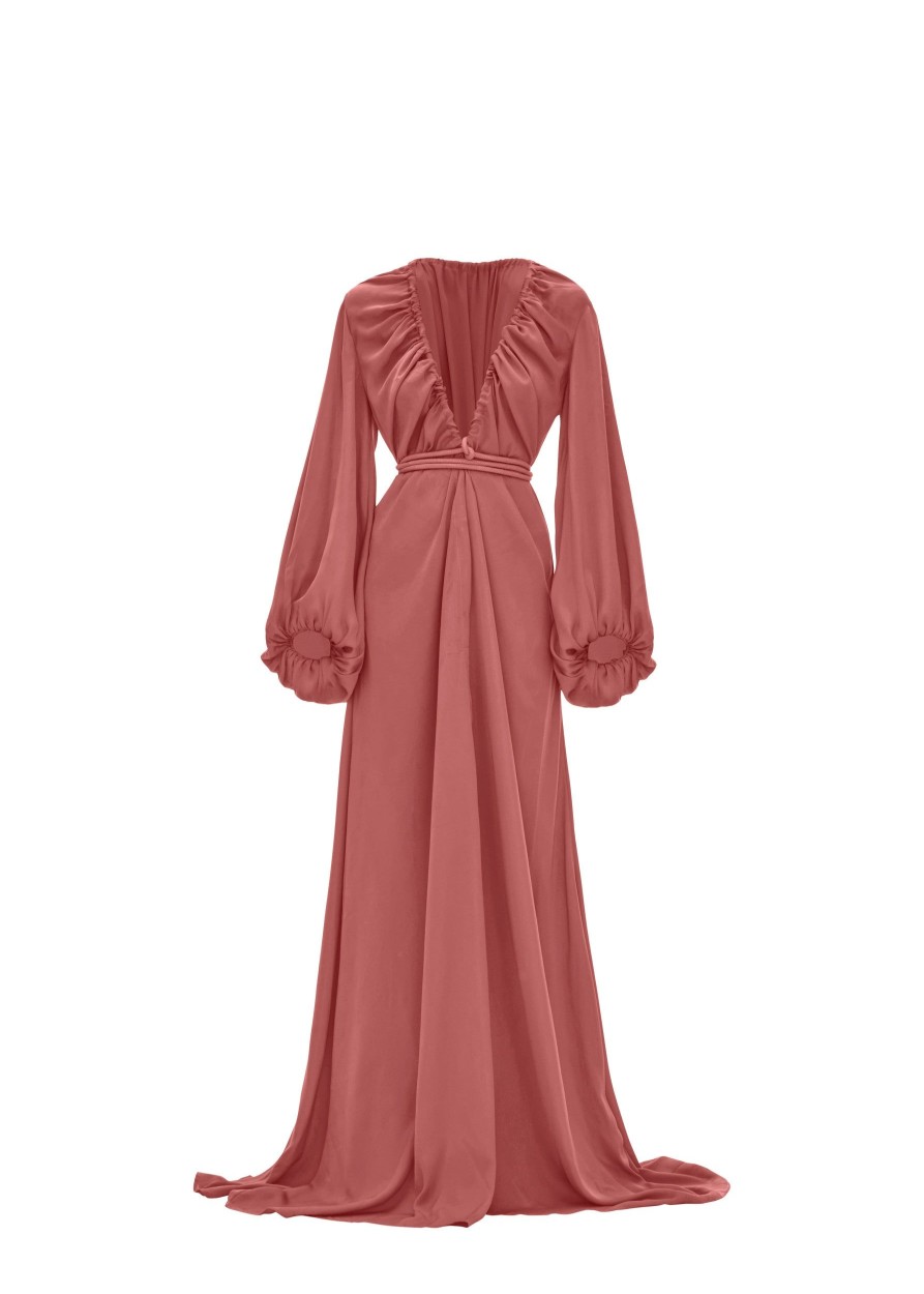 Resortwear | Andrea Iyamah Neema Dusty Apricot Robe