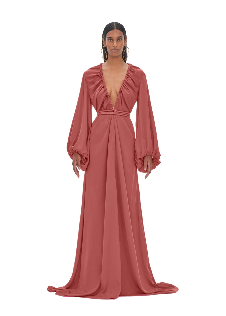 Resortwear | Andrea Iyamah Neema Dusty Apricot Robe