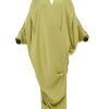 Dresses | Andrea Iyamah Tibara Kaftan Dress-Lime