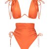 Swimwear | Andrea Iyamah Menasa Orange High Rise Bikini