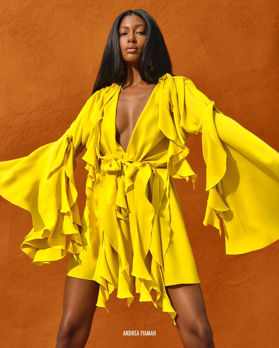 Jumpsuits | Andrea Iyamah Tari Romper-Lemon