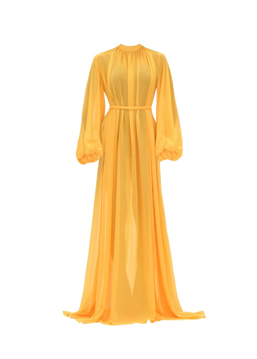 Resortwear | Andrea Iyamah Sade Cover-Up Marigold Dress