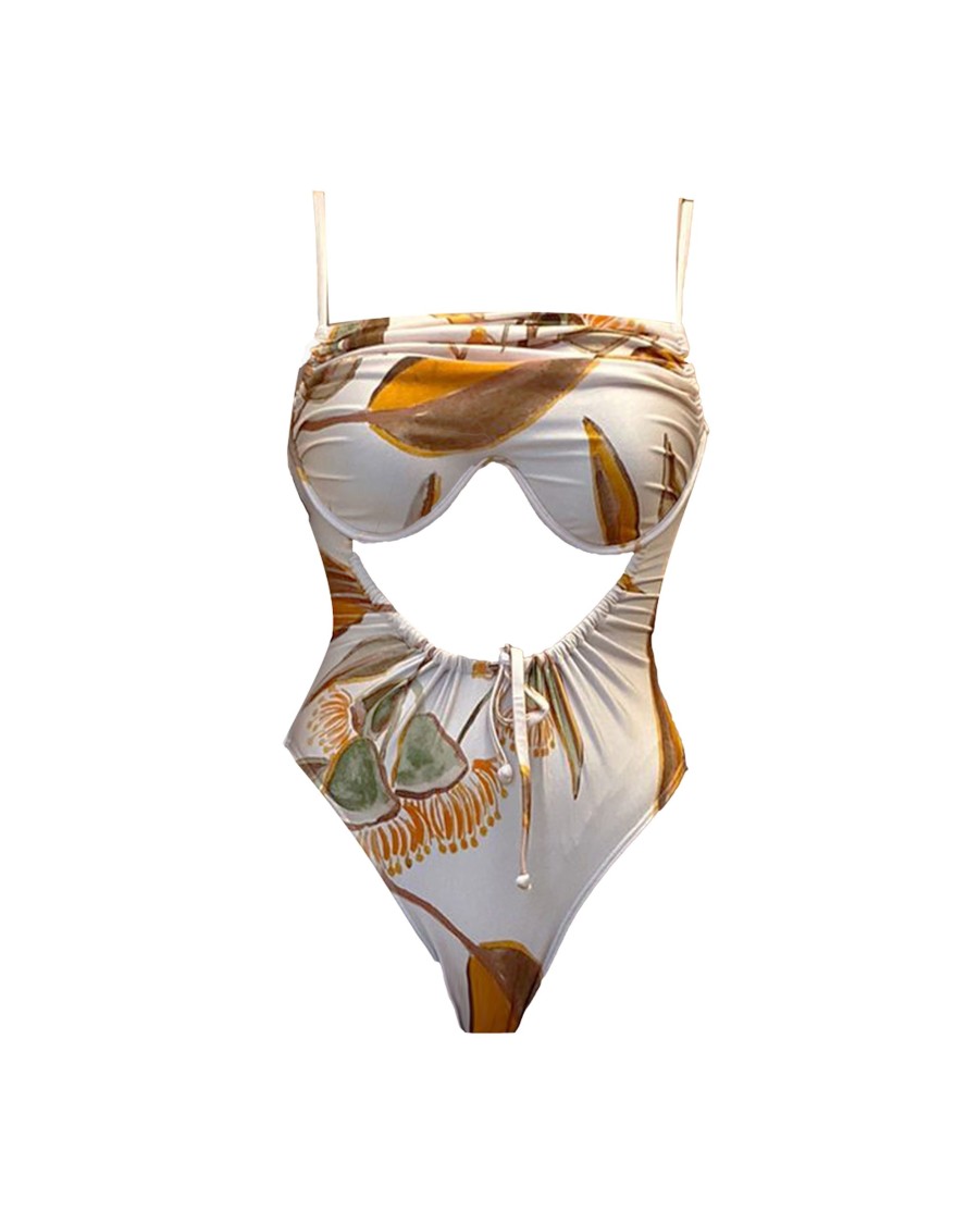 Swimwear | Andrea Iyamah Tiaca Eucalyptus One Piece Swimsuit