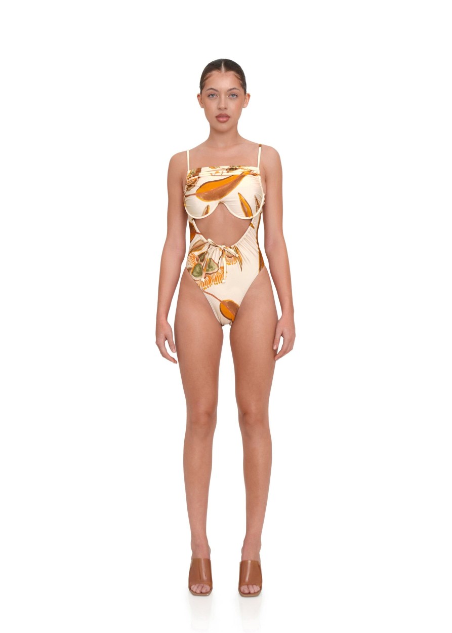 Swimwear | Andrea Iyamah Tiaca Eucalyptus One Piece Swimsuit