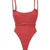 Swimwear | Andrea Iyamah Lima Red One Piece Swimsuit