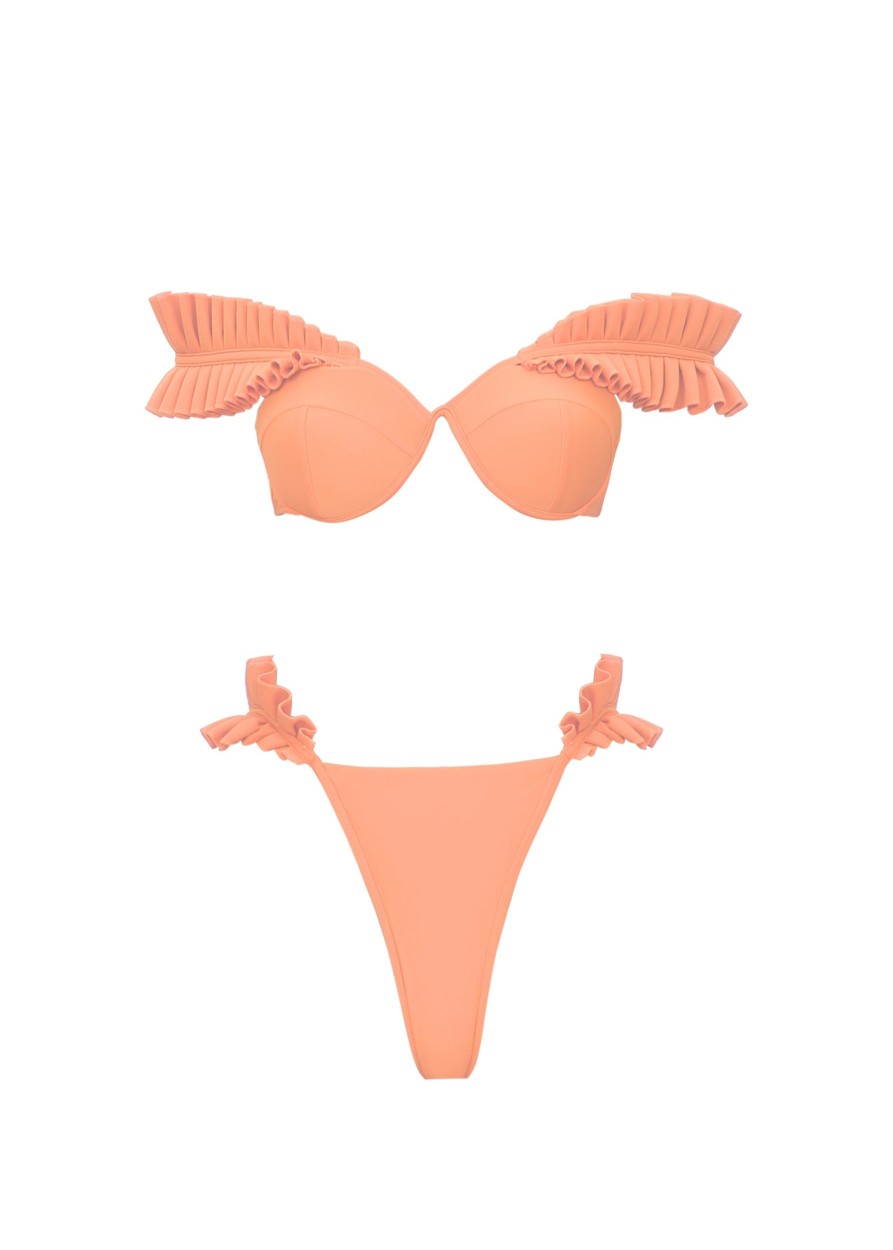 Swimwear | Andrea Iyamah Mulan Bikini-Peach