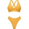 Swimwear | Andrea Iyamah Kasa Bikini-Mustard