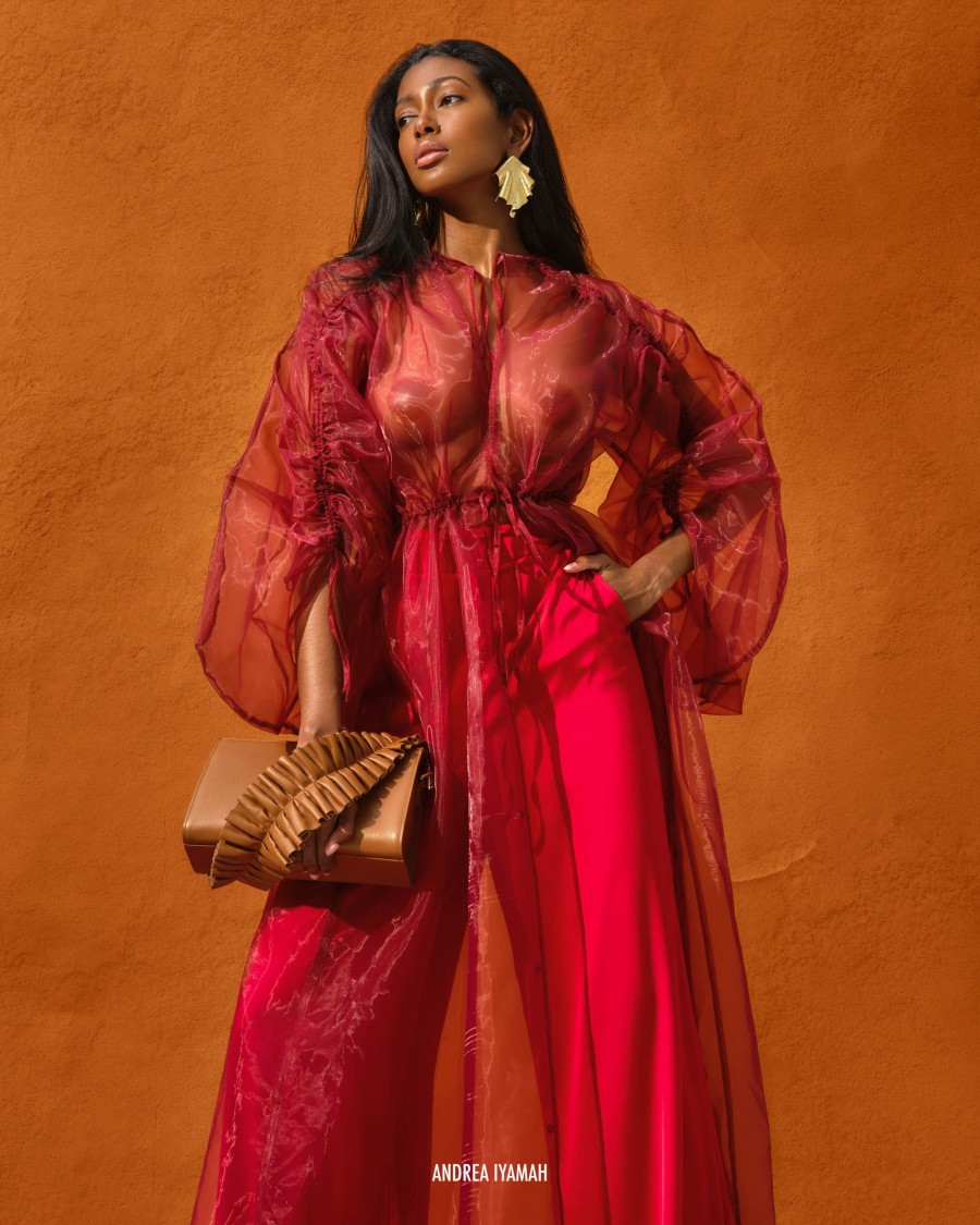 Resortwear | Andrea Iyamah Deko Robe-Wine