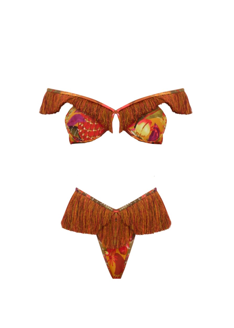 Swimwear | Andrea Iyamah Eyo Bikini-Kola Print