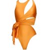 Resortwear | Andrea Iyamah Lada One Piece Swimsuit-Sunset Gold