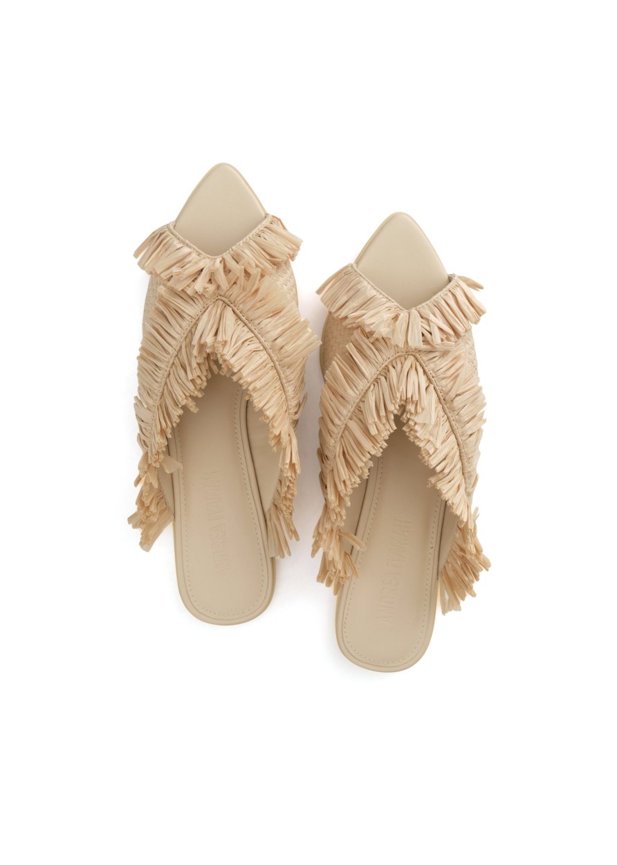 Accessories | Andrea Iyamah Pola Slippers-Natural