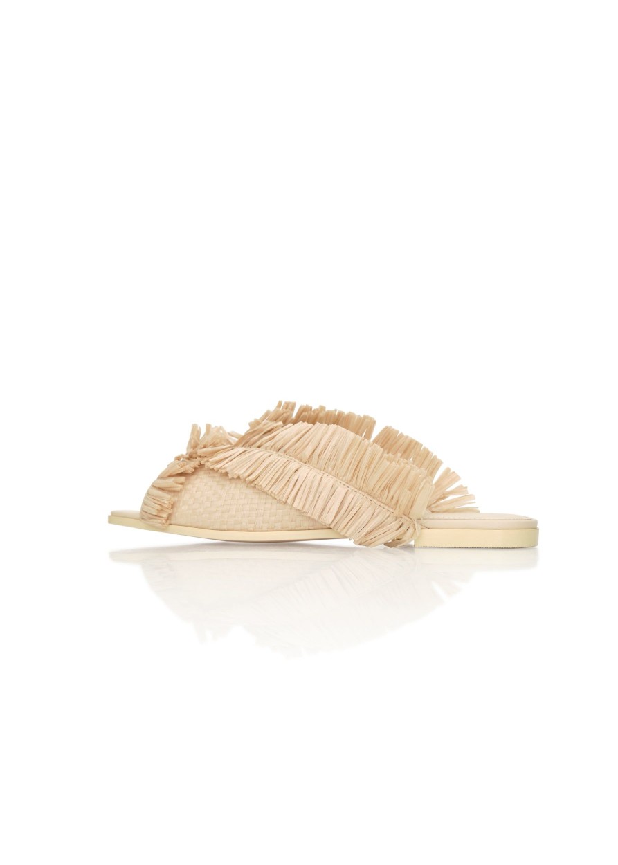 Accessories | Andrea Iyamah Pola Slippers-Natural