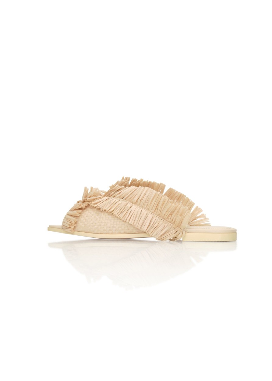 Shoes | Andrea Iyamah Pola Slippers-Natural