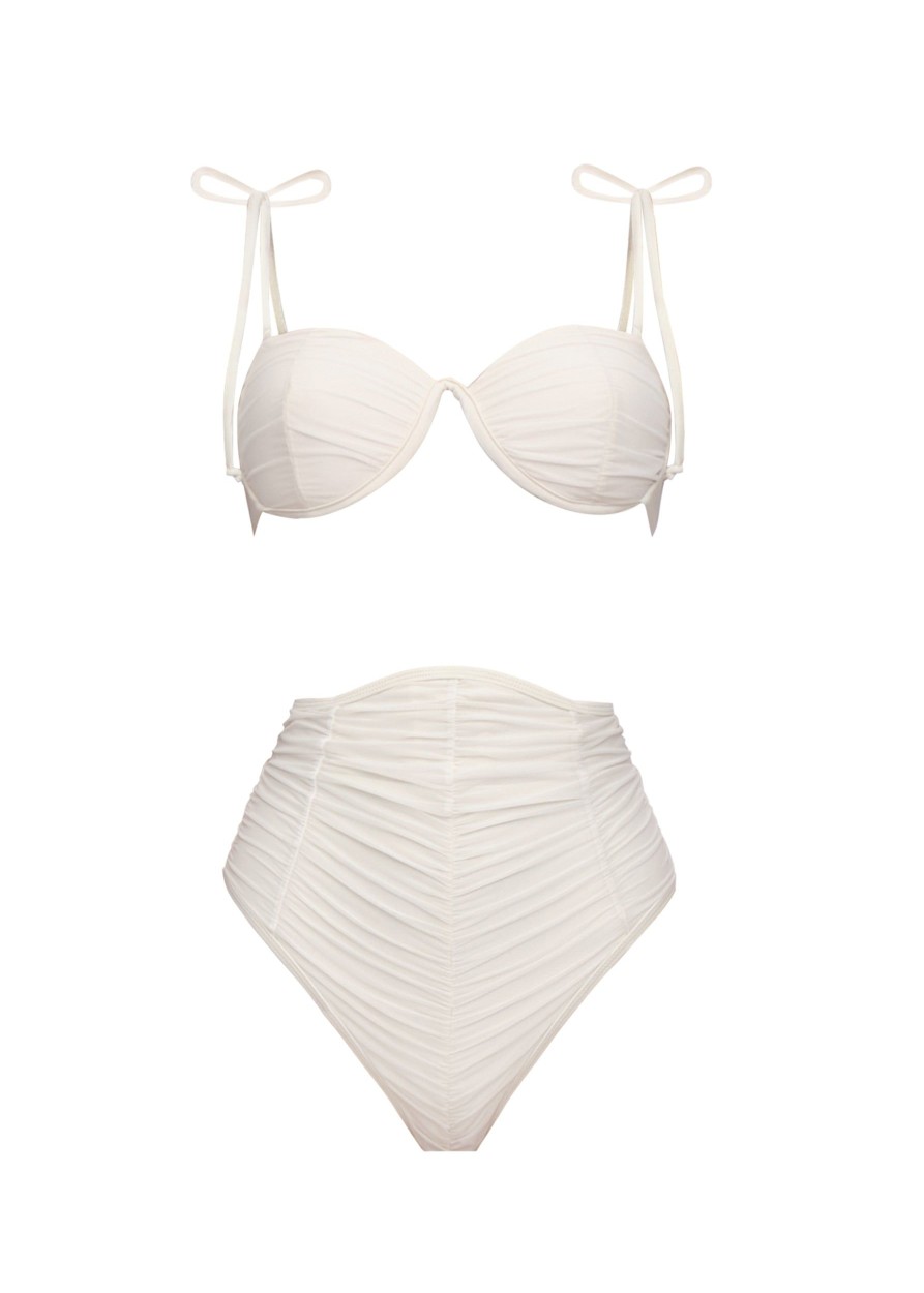 Swimwear | Andrea Iyamah Capa Bikini-Limestone