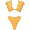 Resortwear | Andrea Iyamah Pura High Rise Bikini-Mustard