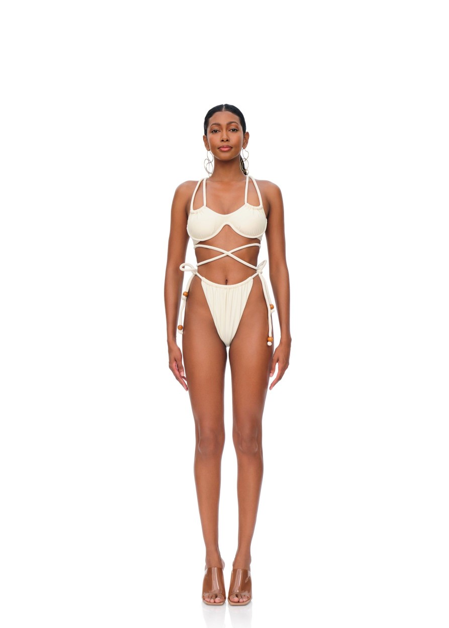 Swimwear | Andrea Iyamah Lani Bikini-Ivory