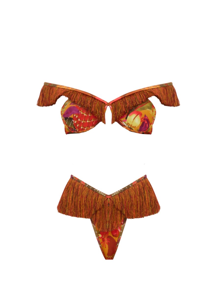 Resortwear | Andrea Iyamah Eyo Bikini-Kola Print