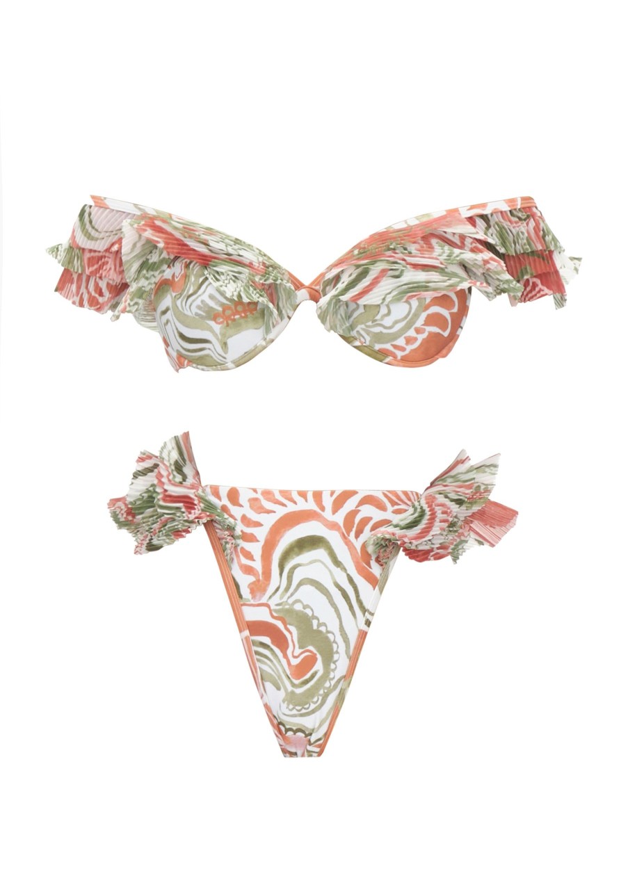 Resortwear | Andrea Iyamah Salama Abstract Mushroom High Rise Bikini