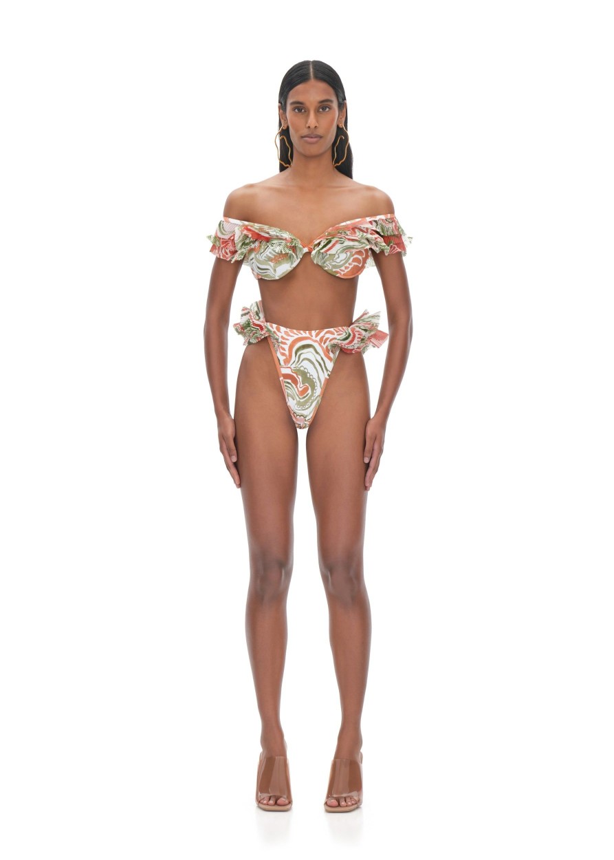 Resortwear | Andrea Iyamah Salama Abstract Mushroom High Rise Bikini