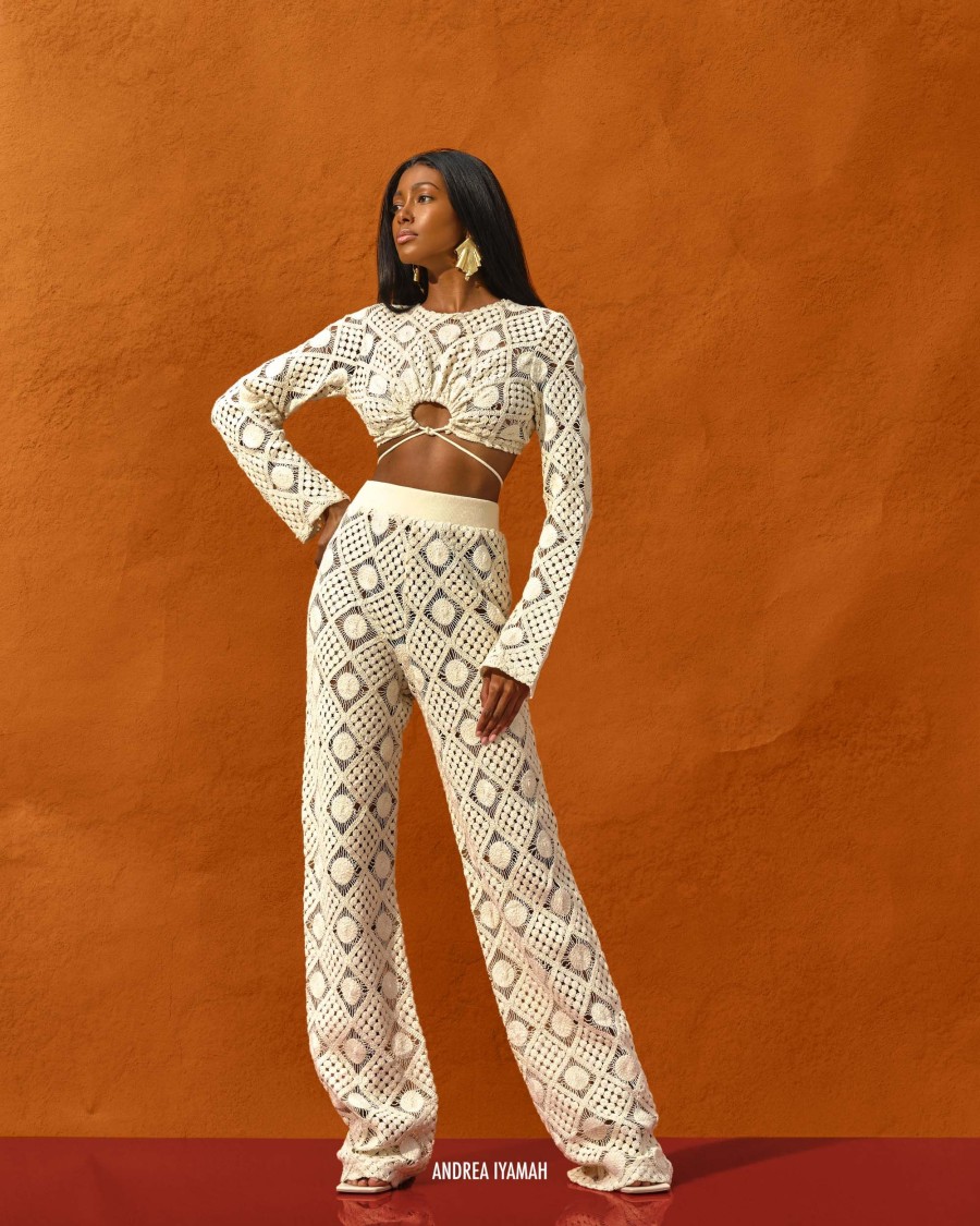 Resortwear | Andrea Iyamah Hira Crochet Pants