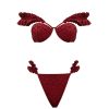 Swimwear | Andrea Iyamah Mulan Bikini-Wine