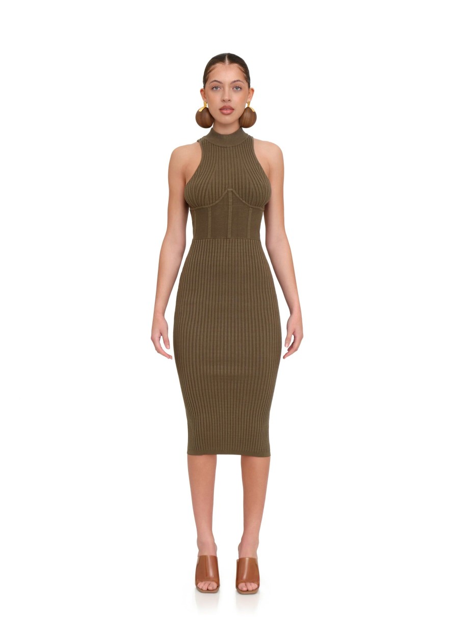 Knitwear | Andrea Iyamah Nesi Jade Knit Midi Dress